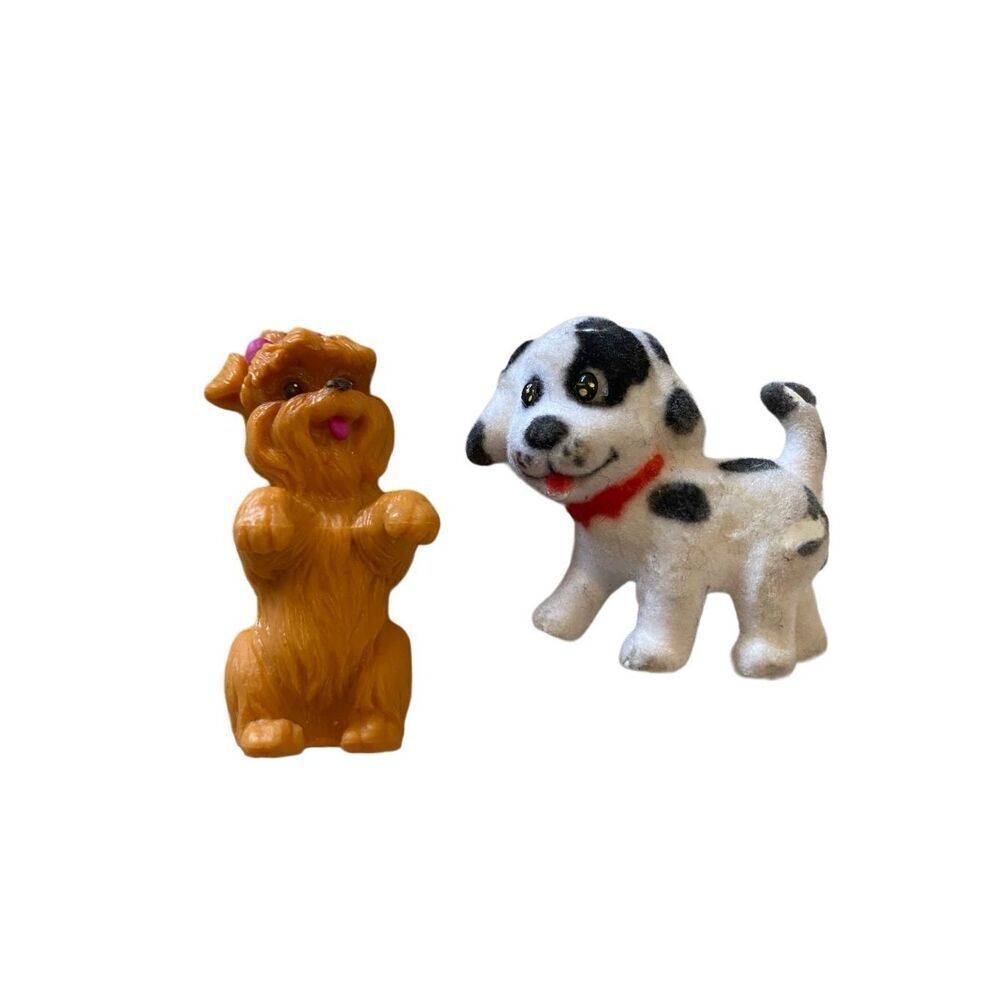 Lot Of 2 Vintage Puppies Country Barbie Pencil Topper